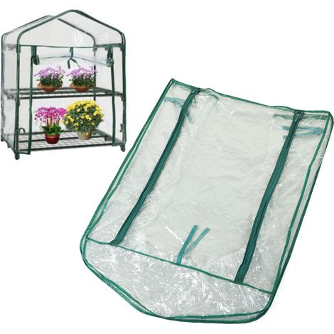 Mini serre de jardin en PVC, bâche imperméable double couche pour plantes de jardin (1/5)
