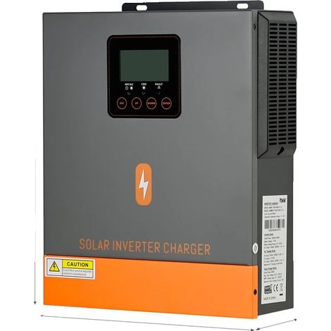 Onduleur Solaire Hybride, Sortie Onde Sinusoïdale Pure, Contrôleur de Charge MPPT 80A (1/2)