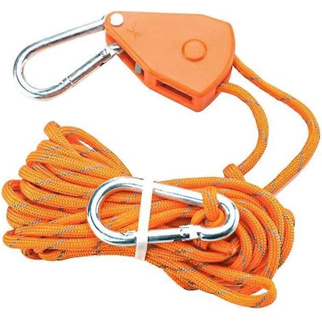 Cordon de suspension à cliquet réglable pour ventilateur de tente, lampe de culture et poulie (1/5)