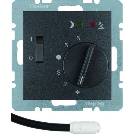 Berker Serie Berker B regolatore di temperatura antracite