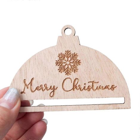 Lot de 6 rondelles de bois brut pour décorer un sapin de Noël (macramé)