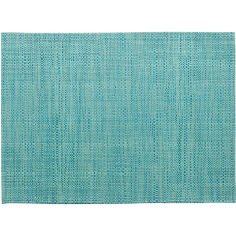 Set de table tissé en PVC et polyester Jade protège-table résistant 33 x 45 cm - PANGIVO