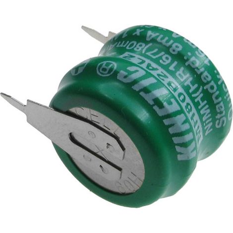 Batería NiMH de 2,4 V y 80 mAh con 2 pines.