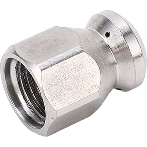 5000 PSI Hochdruckreinigerdüse, Rohrreinigungsdüse, Edelstahl-Spüldüse, Rundkopf, vorne 1, hinten 3 Löcher, G1/4 Zoll (1/5)