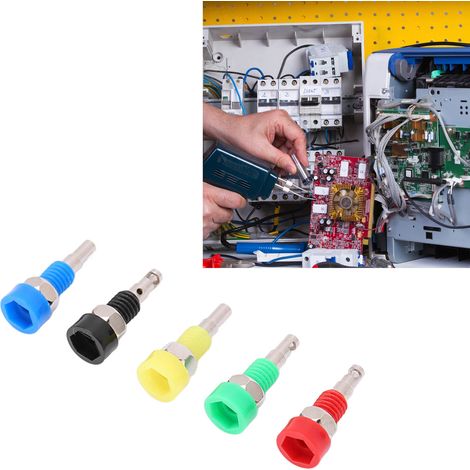 10 pièces Connecteur Banane Femelle 2mm, Mini Borne de Panneau pour Instruments Électroniques (1/5)
