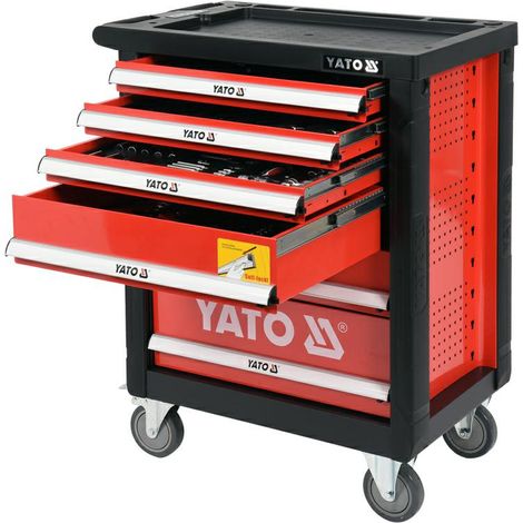 YATO WÓZEK WARSZTATOWY 6 SZUFLAD + 185szt. NARZĘDZI 55307