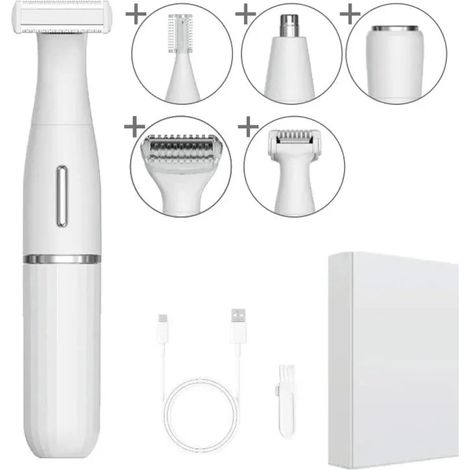 6 in 1 Epilierer Damen Rasierer Bikini Nase Gesicht (1/5)