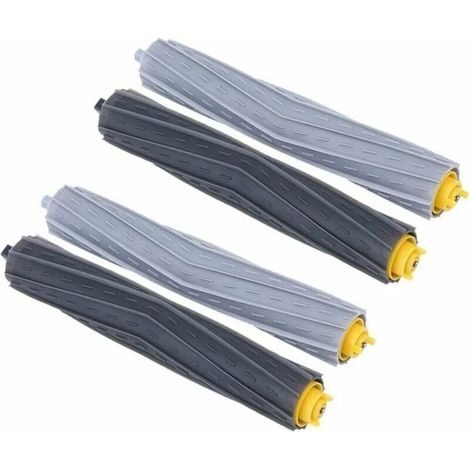 Rubber brush Kit for iRobot 800 & 900 series Robot vacuum cleaner, replacement roller brush for Roomba 850 860 861 866 870 880 890 960 980 (1/5)