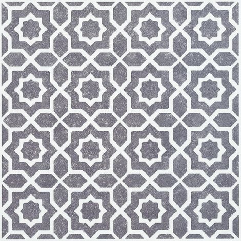 Dalles murales adhésives Lina Gris Lot de 6 (15 cm x 15 cm) (1/5)