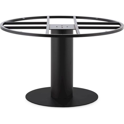 Pied de table élégant pour intérieur chic - Noir mat élégant (1/3)