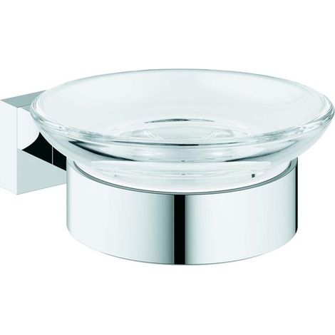 Grohe Essentials Cube Seifenschale mit Halter eckig chrom 40754001 (1/5)