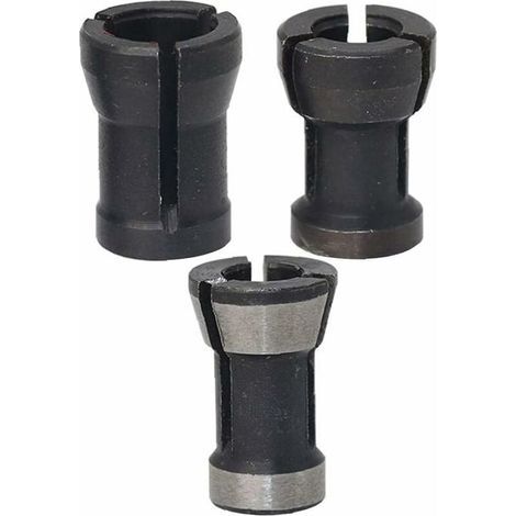 Fräsfutter-Spannadapter, Spannzangen für Holzbearbeitung, 3-teiliges Set, Elektrowerkzeuge, erstklassige Qualität