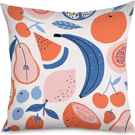 Housse de Coussin décoratif carambole kawaii, étoilée (1/5)