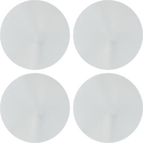 Atmosphera – Lot de 4 miroirs adhésifs ronds 20x20cm argent – Verre décoratif – Installation facile avec ruban adhésif – Pour décoration intérieure (1/4)
