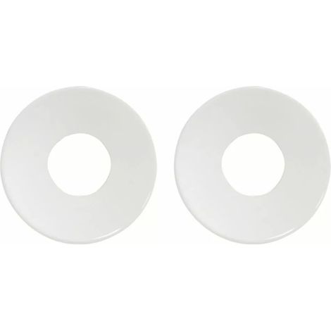 Jeu de rosaces R92/S80 (ø 52 mm - épaisseur 9 mm) - NORMBAU - NY.R.92 - pour béquille - Blanc 19