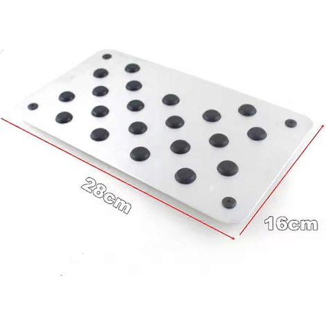 Tapis de sol de voiture en alliage d'aluminium sans moquette pour pédales. (1/5)