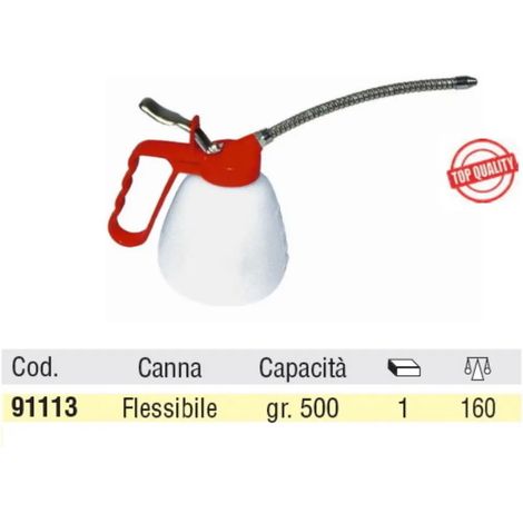 OLIATORE OMMA IN PLASTICA CANNA FLESSIBILE GR.500