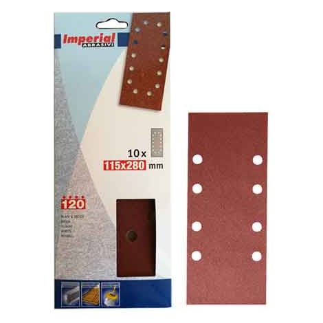 FOGLIO ABRASIVO 115X280 MM Grana 120 - 10 pezzi