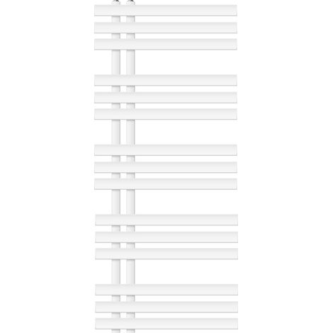 ECD Germany Iron EM Design Badheizkörper - 500 x 1200 mm - Weiß - Designheizkörper Paneelheizkörper Heizkörper Handtuchwärmer Handtuchtrockner Heizung Radiator (1/5)