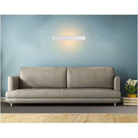 Applique Lampada Led Da Parete Rettangolare 20W 3000K Up-Down con Doppio Fascio Luminoso Carcassa Bianca IP44 SKU-218535 (1/10)