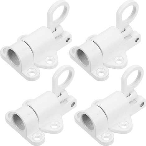 Loquet à Ressort en Alliage D’aluminium Blanc, Lot de 4 Pièces (1/5)
