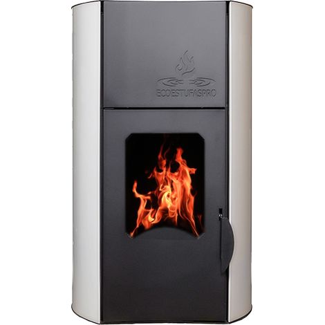 Hidroestufa de pellet Hydra 30 Blanco, 30kW  hasta 240m2 (1/3)