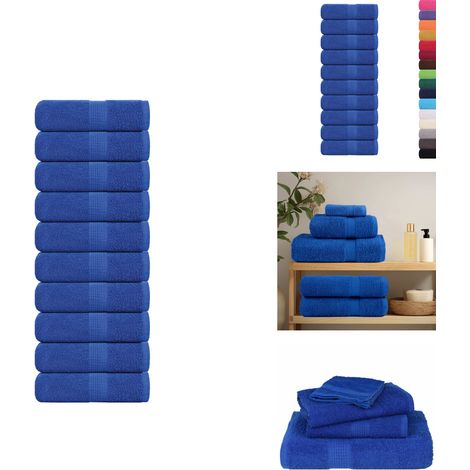 Seiftücher 10 Stk. Blau 30x30 cm 360 g/m² 100% Baumwolle - Seiftuch - Seiftücher - Tuch - Tücher (1/5)