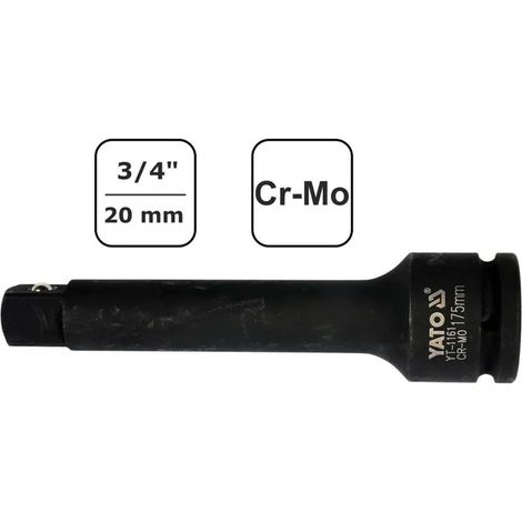 Chiave a impulsi Yato yt-1161 acciaio cromo molibdeno 175 mm (1/2)