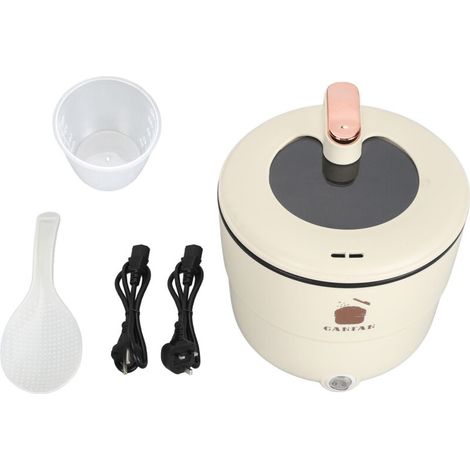 Multifunctional 1.8L electric rice cooker, double-layered, anti-scalding rod, suitable for noodles, soup, stew, steaming, 220V EU plug (1/5)