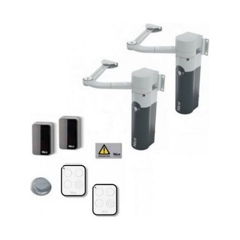 NICE WALKY2024BDKCE Kit Per Cancello Battente 2 Ante 1,8 mt 24v WALKY 2024 BD (1/4)