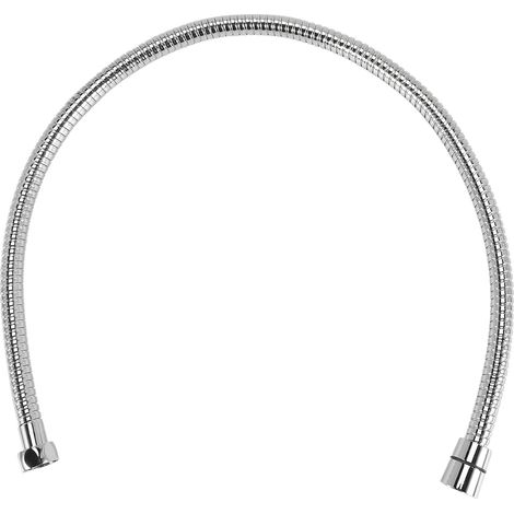 1 Tuyau flexible,Acier inoxydable,80 cm,Rondelles 1/2,Salle de bain