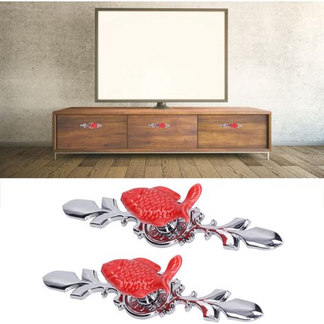 2 Sets/zu verkaufen: Küchenschränke, Schubladen, Kleiderschränke, Schuhschränke im modernen europäischen minimalistischen Stil, einlochige farbige runde Griffe, rot 1077D karpfengrasroter Stil. (1/5)