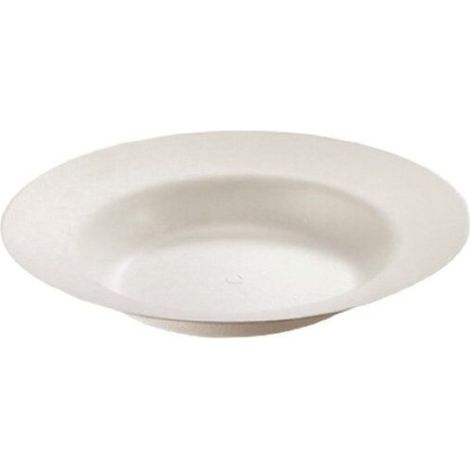 Assiette jetable Creuse Élégance 23 cm en cellulose - 50 pièces - Ecobioshopping