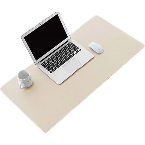 【YD】Desk Pad 80x40cm PU Leather Beige (1/4)