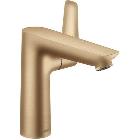 Hansgrohe Talis E - Grifo de lavabo con desagüe, bronce cepillado 71754140 (1/3)