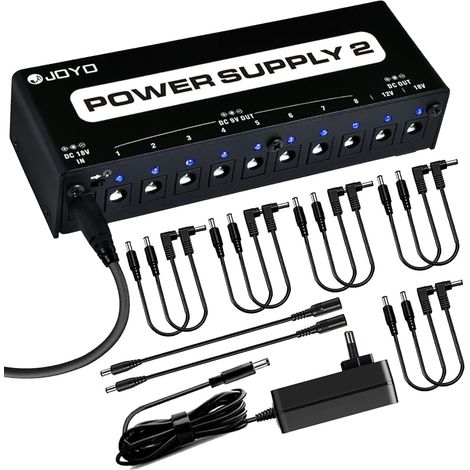 Alimentation pour Pédalier - Adaptateur Secteur 10 Sorties Isolées (9V/12V/18V, 100mA/500mA) (1/5)