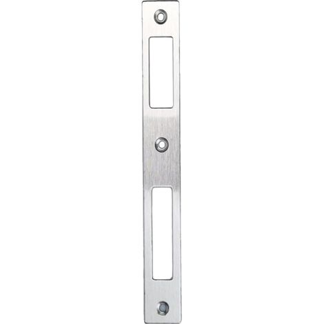 Tôle de fermeture en acier inoxydable universelle Pour l'intérieur et l'extérieur Montage facile avec vis Augmentation et stabilité contre les tentatives de rupture (1/5)