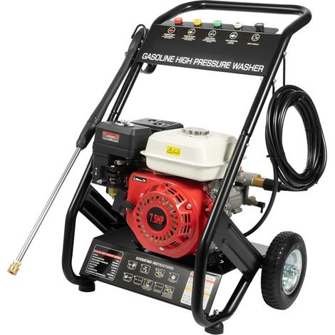 Nettoyeur haute pression thermique 7HP – 2200 PSI max – 3400 RPM – 5 buses – nettoyage puissant pour cour et jardin (1/5)