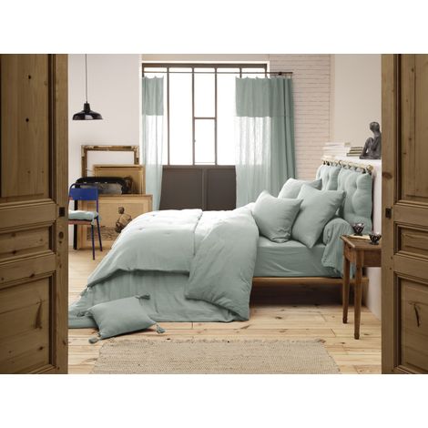 Housse de couette "Gaïa" toutes dimensions "Gaze de Coton" - Gaïa Eucalyptus - Housse de couette 260 x 240 cm