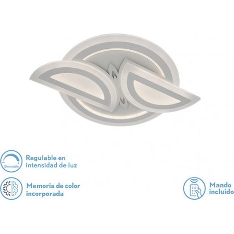 Plafon 120w 3000k, 4000k, 6500k Blanco Alhena 5x56x40cm 16200Lm Regulable, Memoria y C. Remoto (1/3)