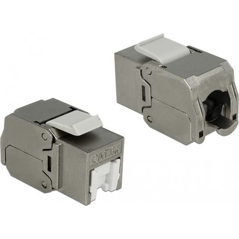 Delock Conector RJ45 para mÃ³dulo Keystone  LSA Cat.6A STP cubierta antipolvo