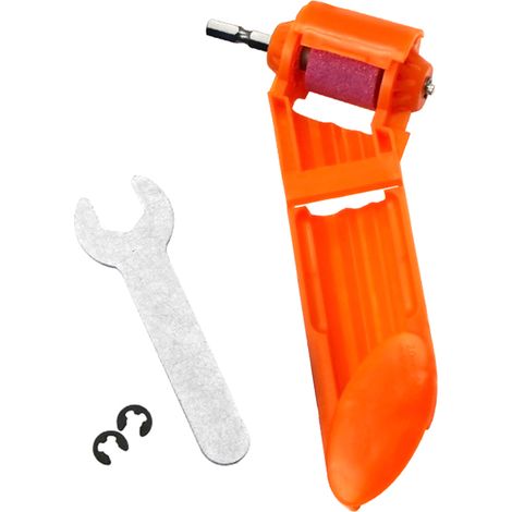 Meuleuse de perceuse portable à meule en corindon brun pour affûtage de forets