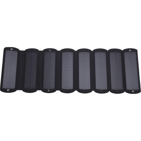 Panneau solaire pliable monocristallin 32 W 5 V, chargeur solaire portable à 2 ports USB pour appareils électroniques (1/5)