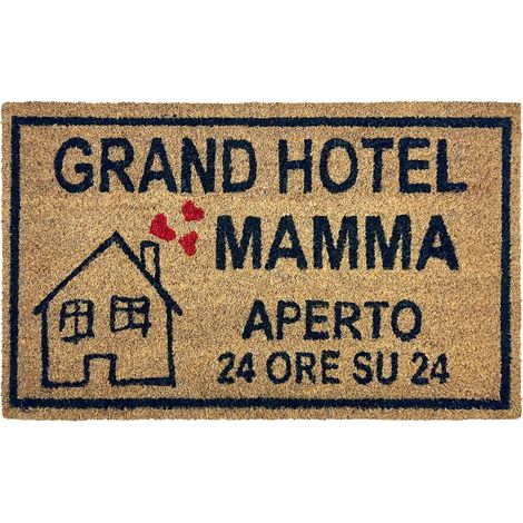 Zerbino Ingresso Casa In Fibra Di Cocco Con Base In Pvc Dis9Mamma (1/5)