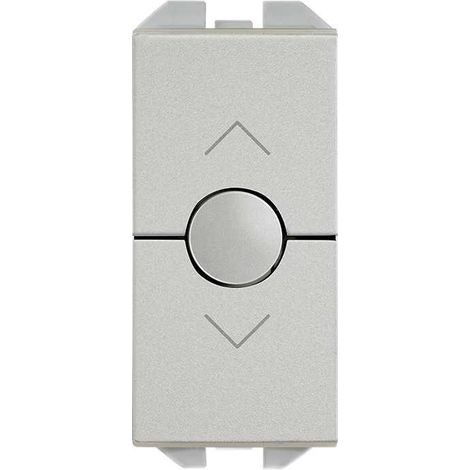SIMON 270 Interruttore per tapparelle a 3 posizioni e modulo stretto in alluminio 20001333-093 (1/3)