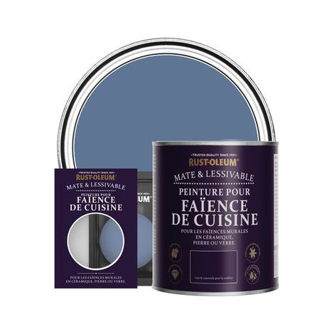 Peinture pour Faïence de Cuisine, Finition Mate - Rivière Bleue (1/2)