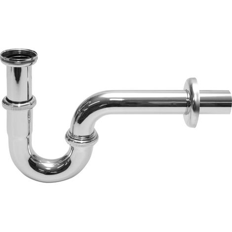 Verchromter Rohrwaschbecken-Siphon 5/4", Auslass 32 mm (1/3)