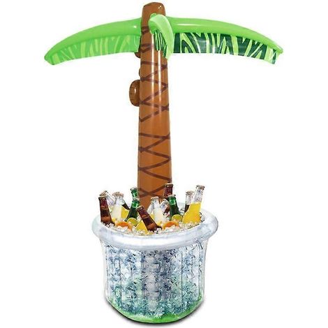 Glacière gonflable en forme de palmier de 152 cm, décorations pour fête sur la plage, articles de fête pour pool party et fête sur la plage (1/4)