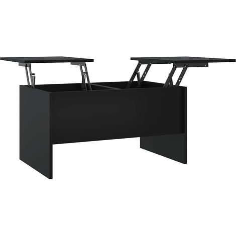 Maison Exclusive - Tavolino da Salotto Nero 80x50x42,5 cm in Legno Multistrato (1/5)
