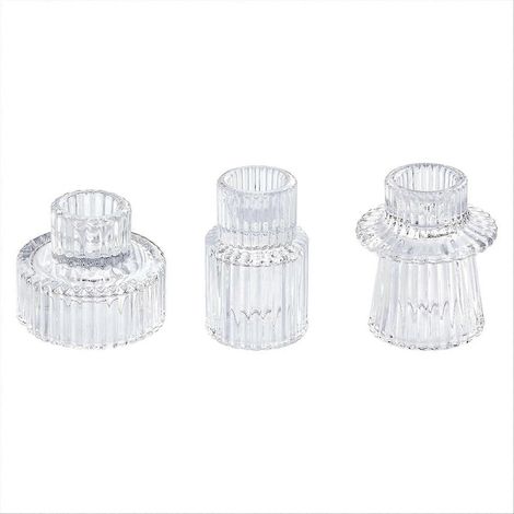 Porte-bougies coniques pour centres de table, décoration de mariage B (1/5)